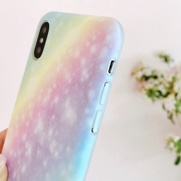 NEW iPhone X/XS Pastel Rainbow Case - Picture 3 of 5